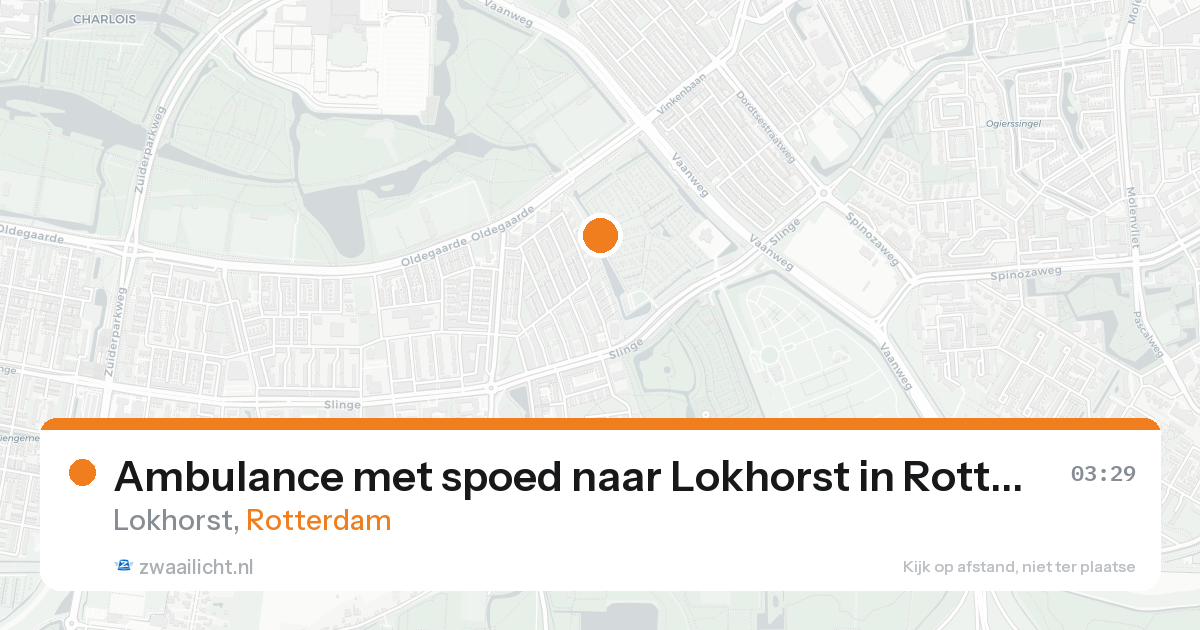 Ambulance met spoed naar Lokhorst in Rotterdam — 19 aug 2026