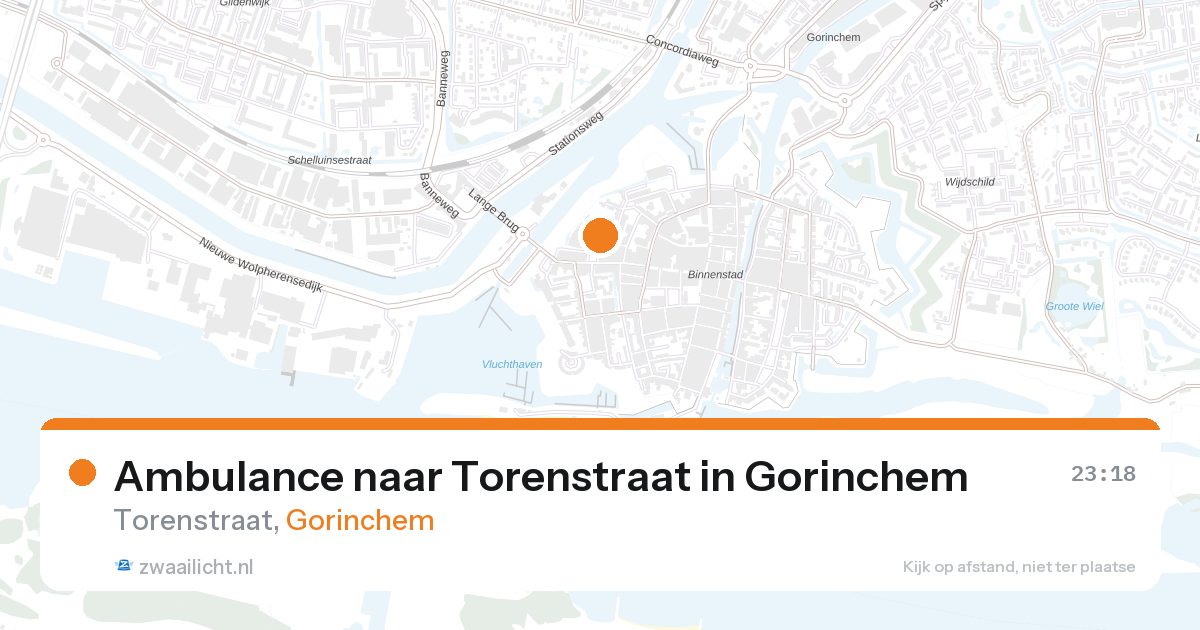 Ambulance naar Torenstraat in Gorinchem — 1 apr 2026