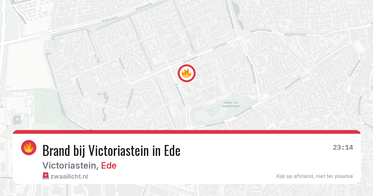 Brand bij Victoriastein in Ede — 11 jun 2026