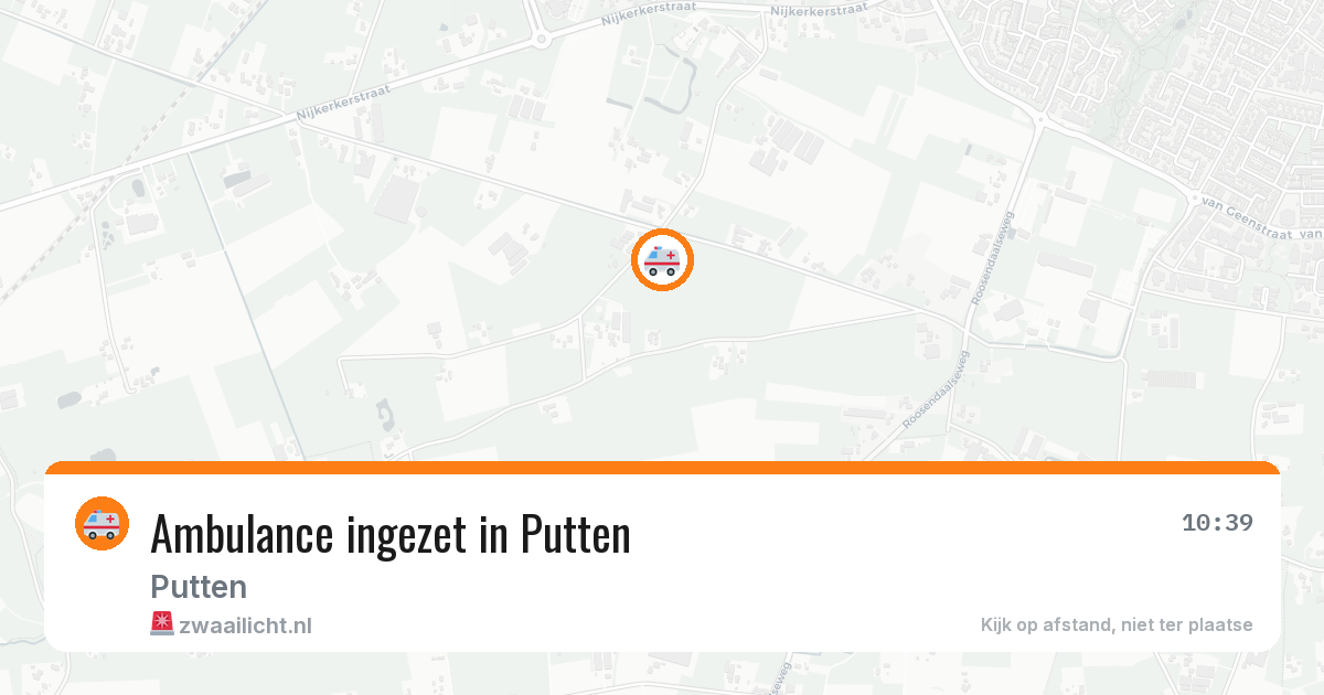 Ambulance ingezet in Putten — 25 jul 2026