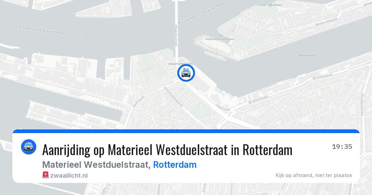 Aanrijding op Materieel Westduelstraat in Rotterdam — 5 jul 2026