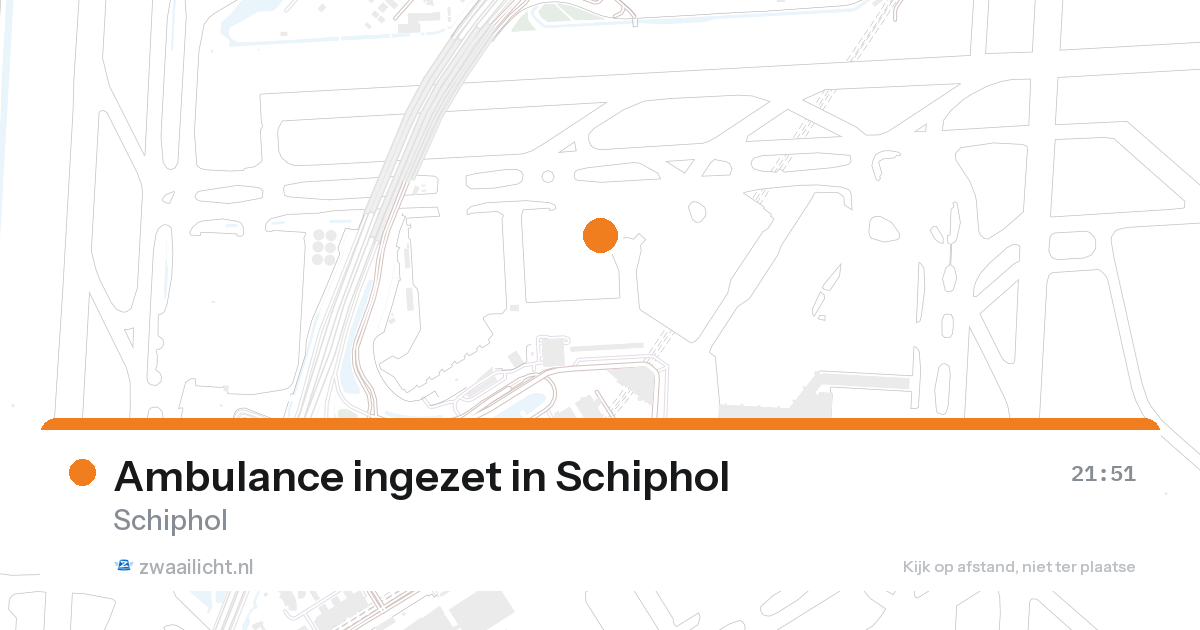 Ambulance ingezet in Schiphol — 27 aug 2026