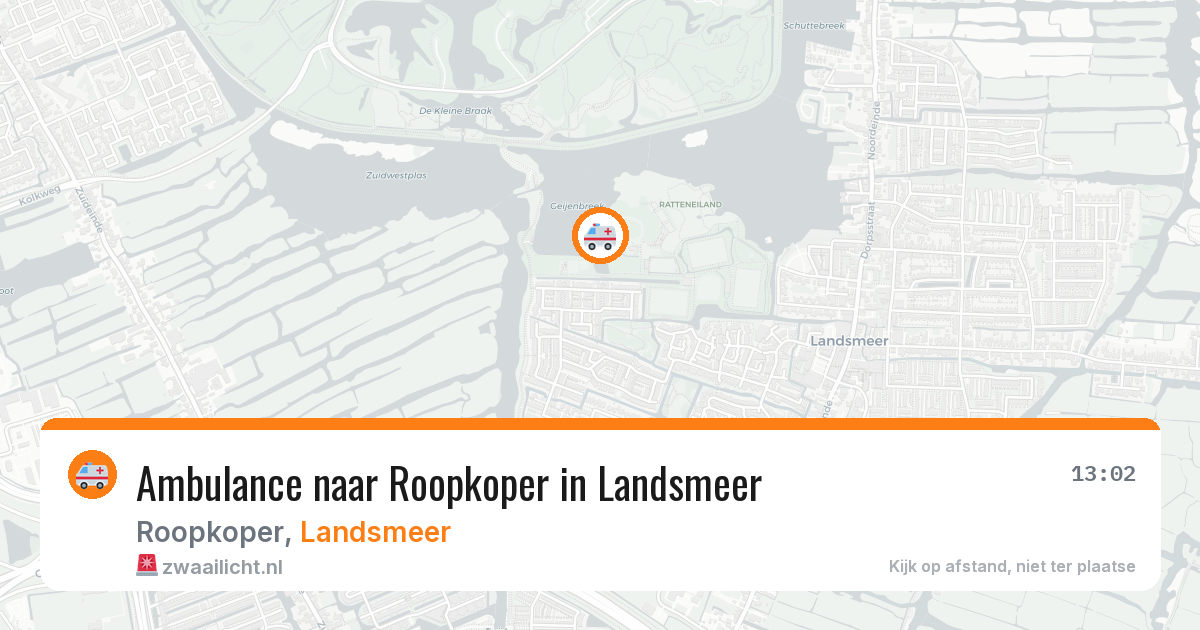 Ambulance naar Roopkoper in Landsmeer — 15 jun 2026