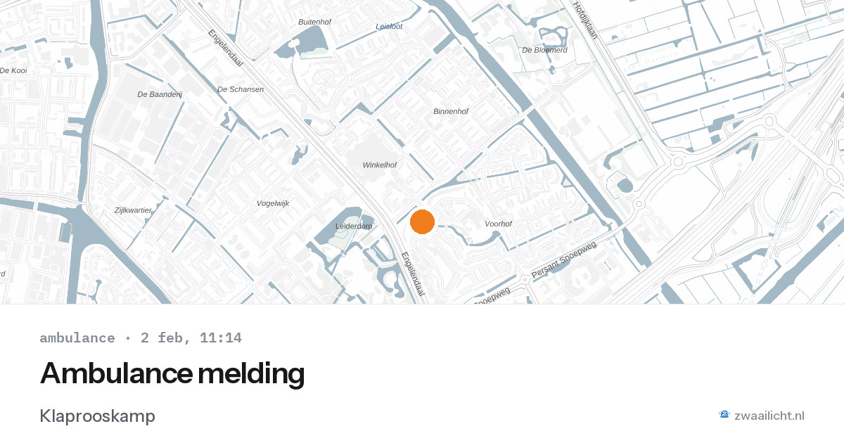 Ambulance melding — 2 feb 2026