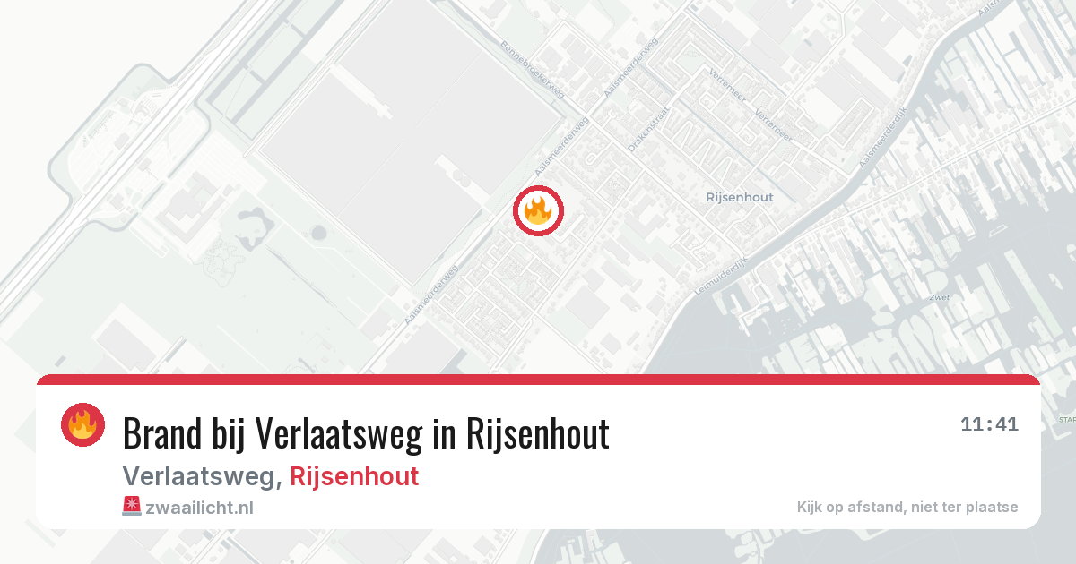 Brand bij Verlaatsweg in Rijsenhout — 10 jun 2026