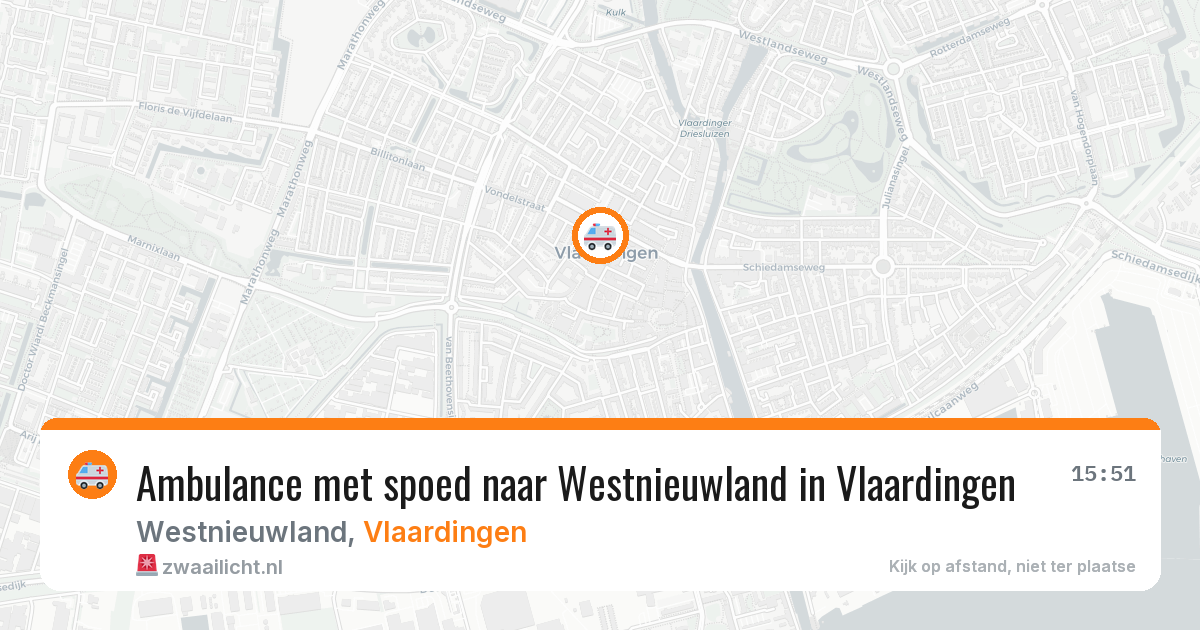 Ambulance met spoed naar Westnieuwland in Vlaardingen — 5 jul 2026
