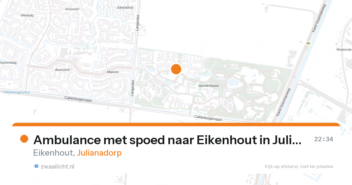 Ambulance met spoed naar Eikenhout in Julianadorp — 14 jun 2026