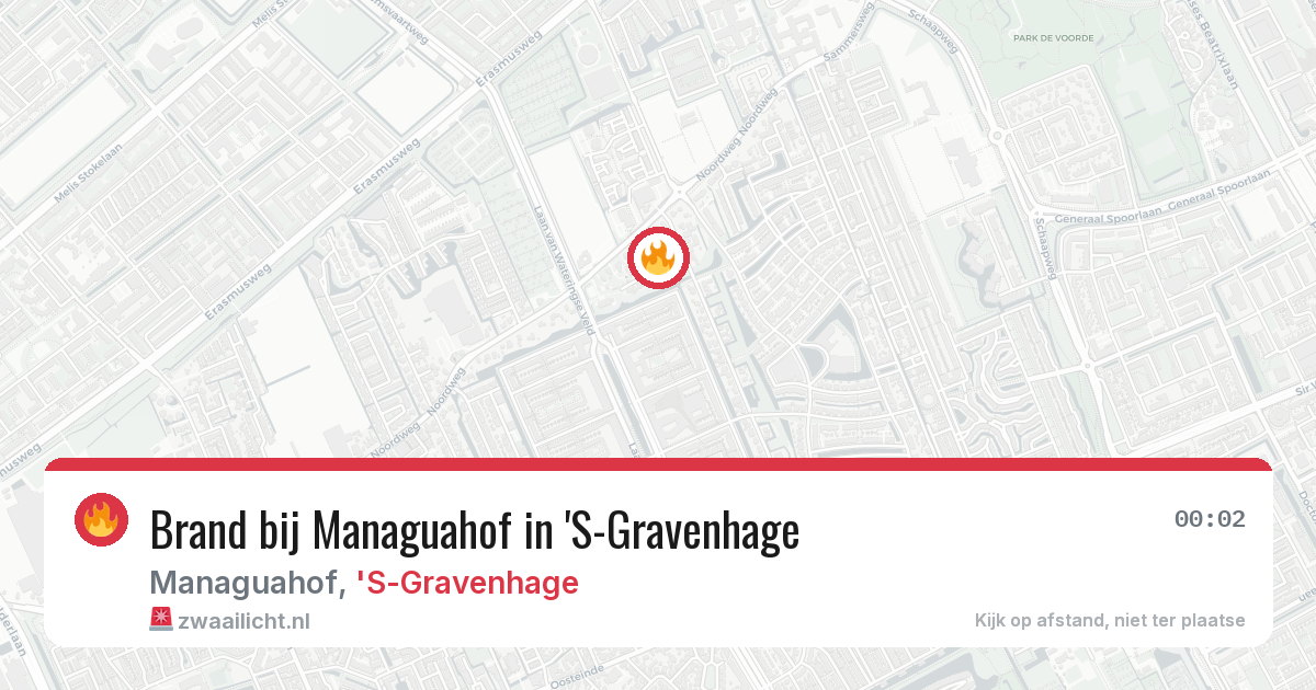 Brand bij Managuahof in 'S-Gravenhage — 28 jun 2026