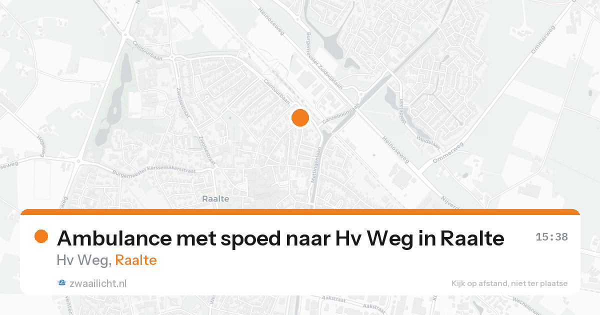 Ambulance met spoed naar Hv Weg in Raalte — 19 aug 2026