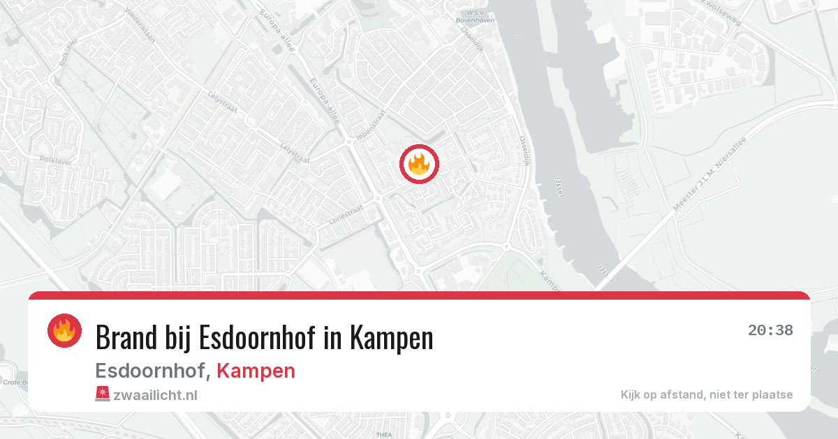 Brand bij Esdoornhof in Kampen — 29 mei 2026