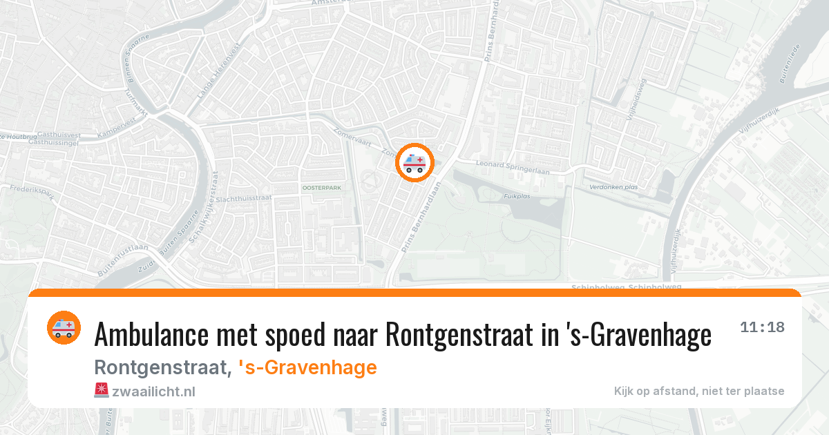 Ambulance met spoed naar Rontgenstraat in 's-Gravenhage — 21 jan 2026