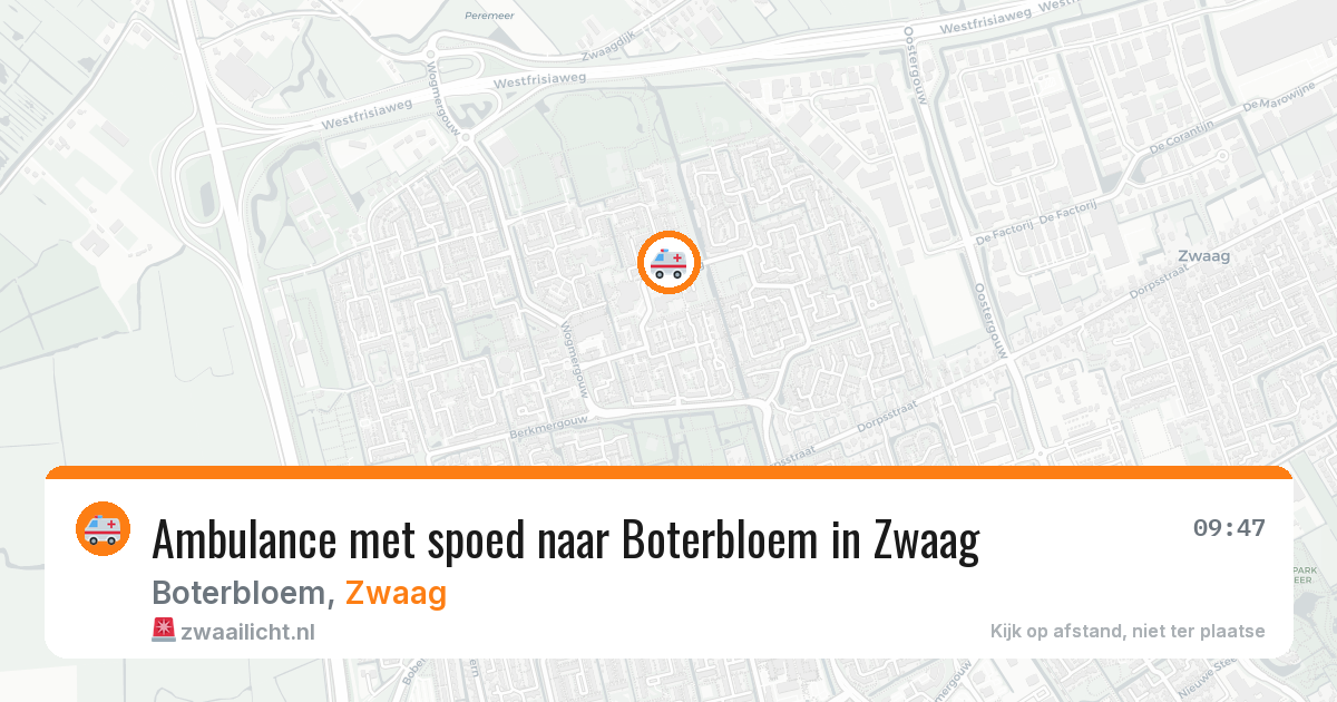 Ambulance met spoed naar Boterbloem in Zwaag — 27 mei 2026