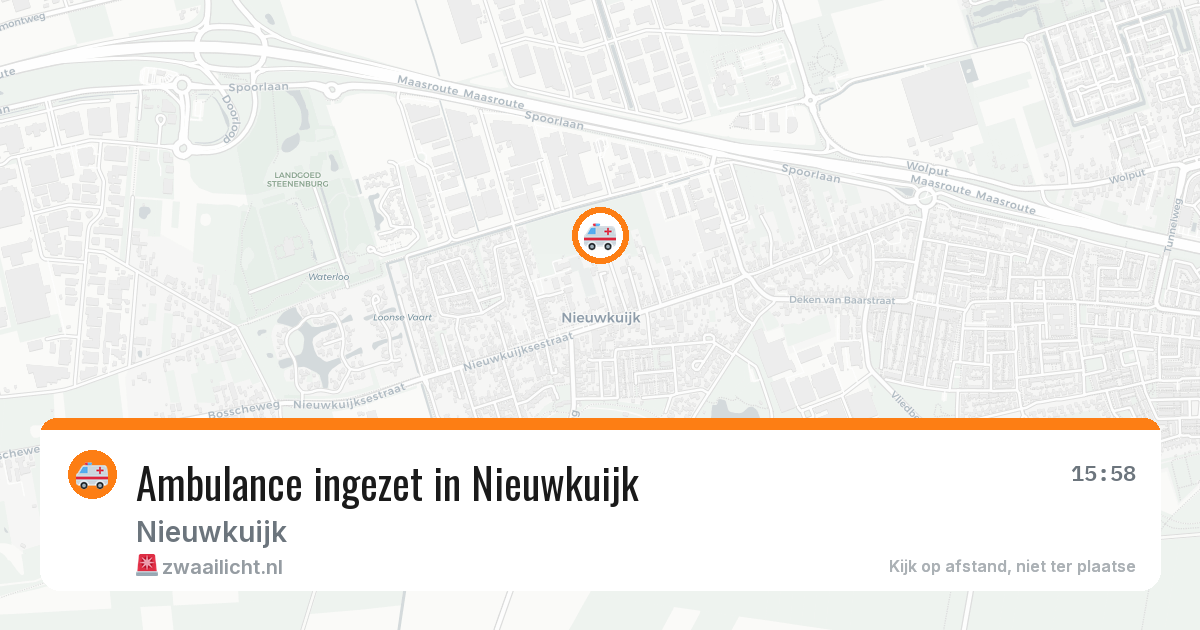 Ambulance ingezet in Nieuwkuijk — 7 apr 2026
