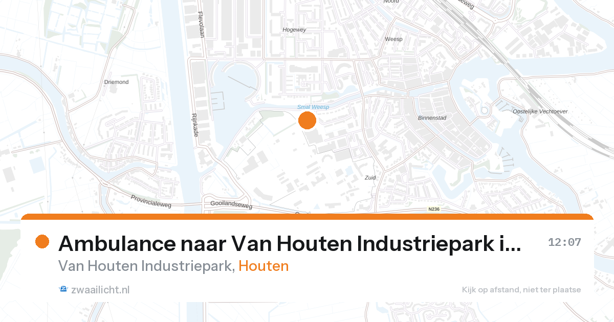 Ambulance naar Van Houten Industriepark in Houten — 21 feb 2026