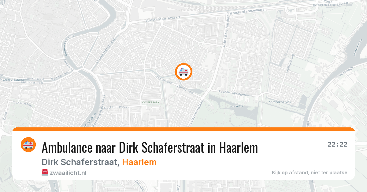 Ambulance naar Dirk Schaferstraat in Haarlem — 6 apr 2026