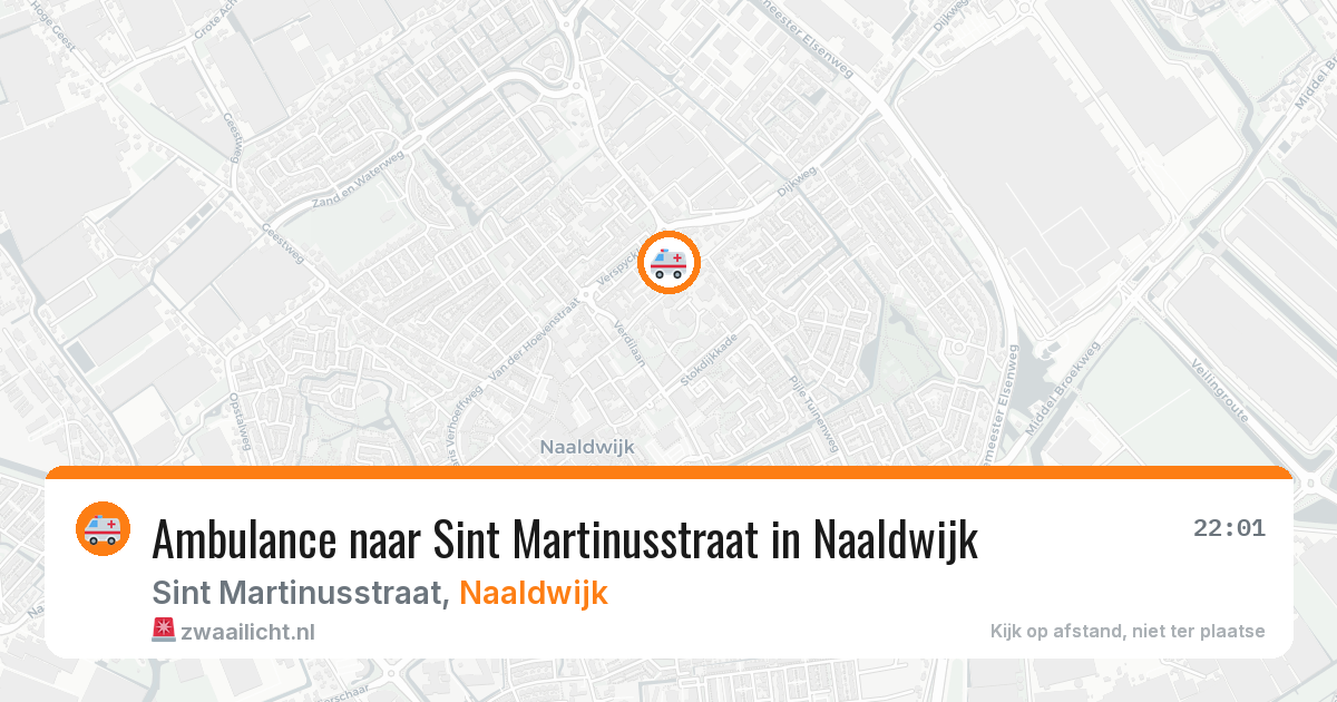 Ambulance naar Sint Martinusstraat in Naaldwijk — 5 jul 2026
