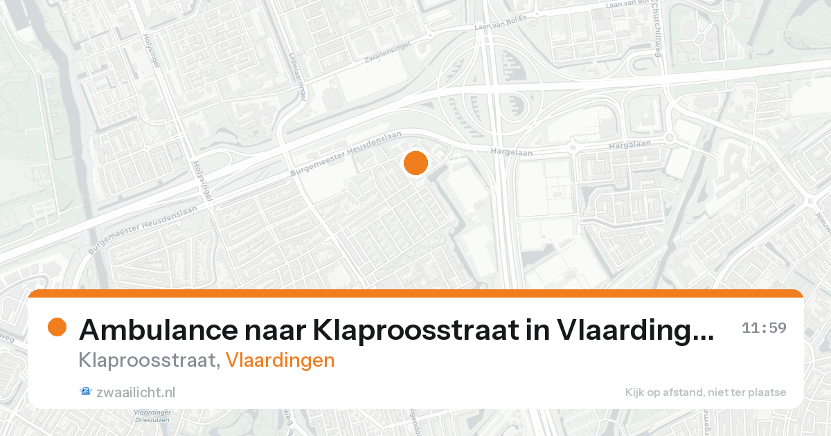 Ambulance naar Klaproosstraat in Vlaardingen — 7 feb 2026