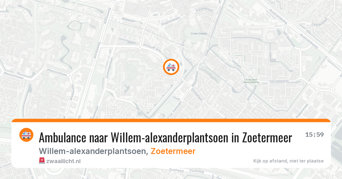 Ambulance naar Willem-alexanderplantsoen in Zoetermeer — 17 jun 2026