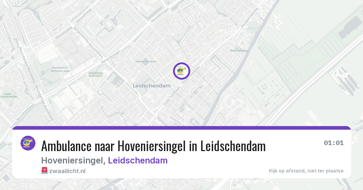 Ambulance naar Hoveniersingel in Leidschendam — 2 feb 2026