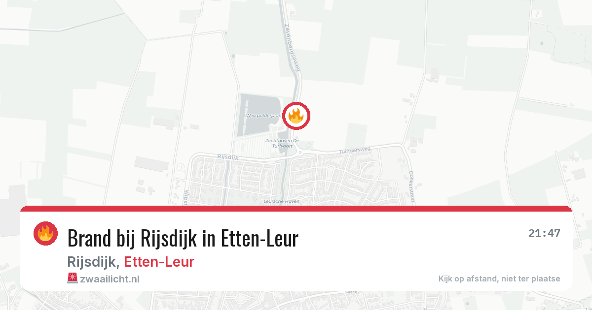 Brand bij Rijsdijk in Etten-Leur — 5 mrt 2026