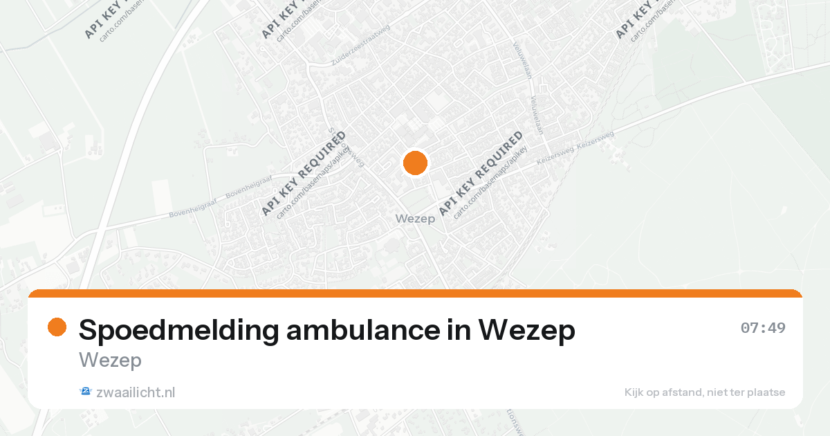 Spoedmelding ambulance in Wezep — 7 feb 2026
