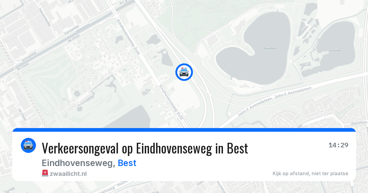 Verkeersongeval op Eindhovenseweg in Best — 13 apr 2026