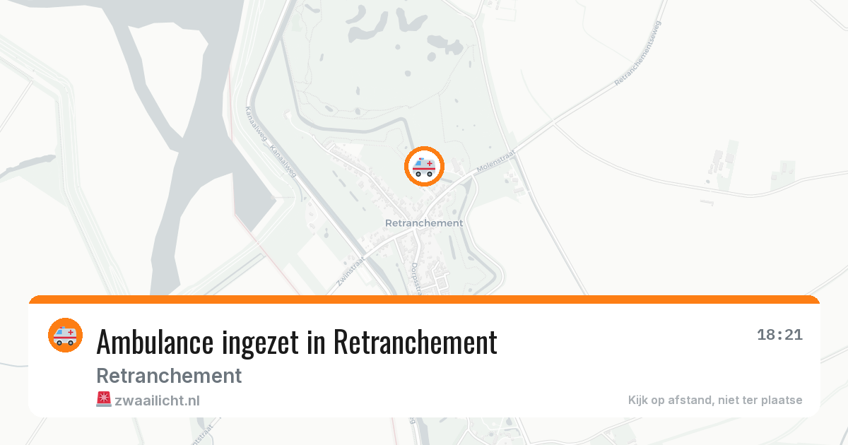 Ambulance ingezet in Retranchement — 8 aug 2026