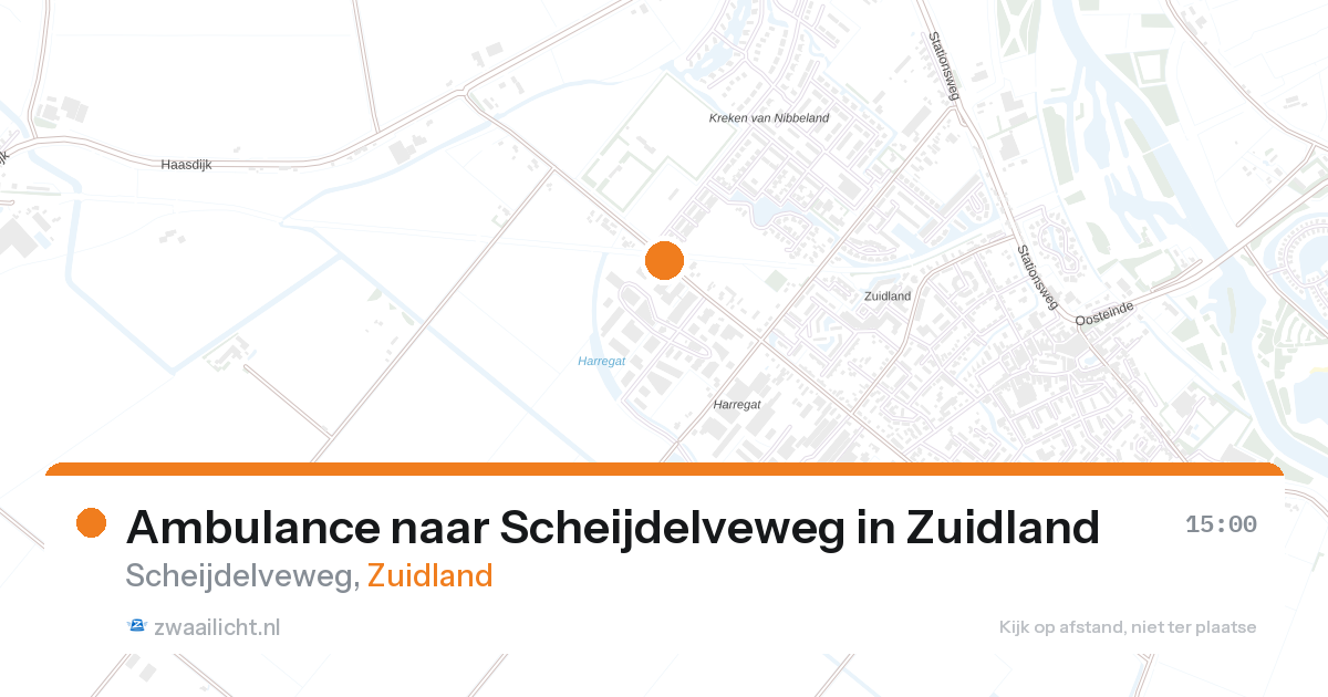 Ambulance naar Scheijdelveweg in Zuidland — 28 aug 2026