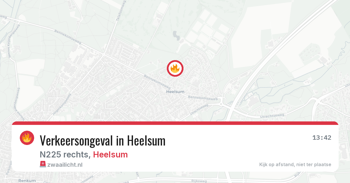 Verkeersongeval in Heelsum — 23 jul 2026