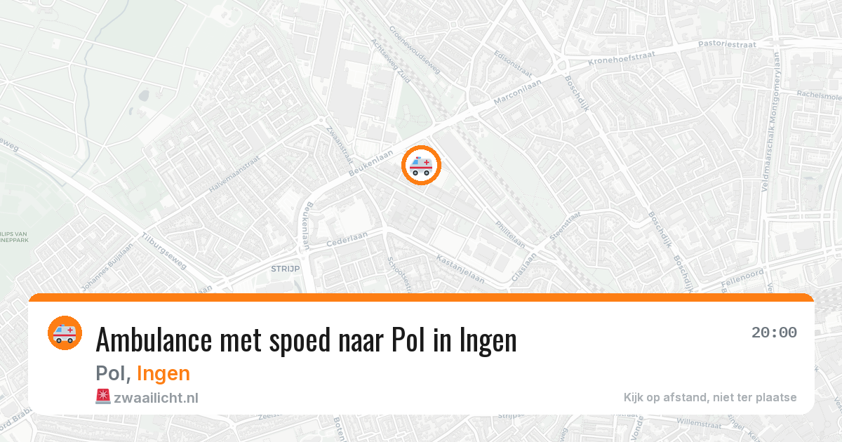 Ambulance met spoed naar Pol in Ingen — 14 apr 2026