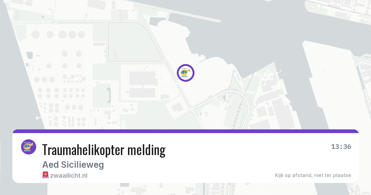 Traumahelikopter melding — 16 jun 2026