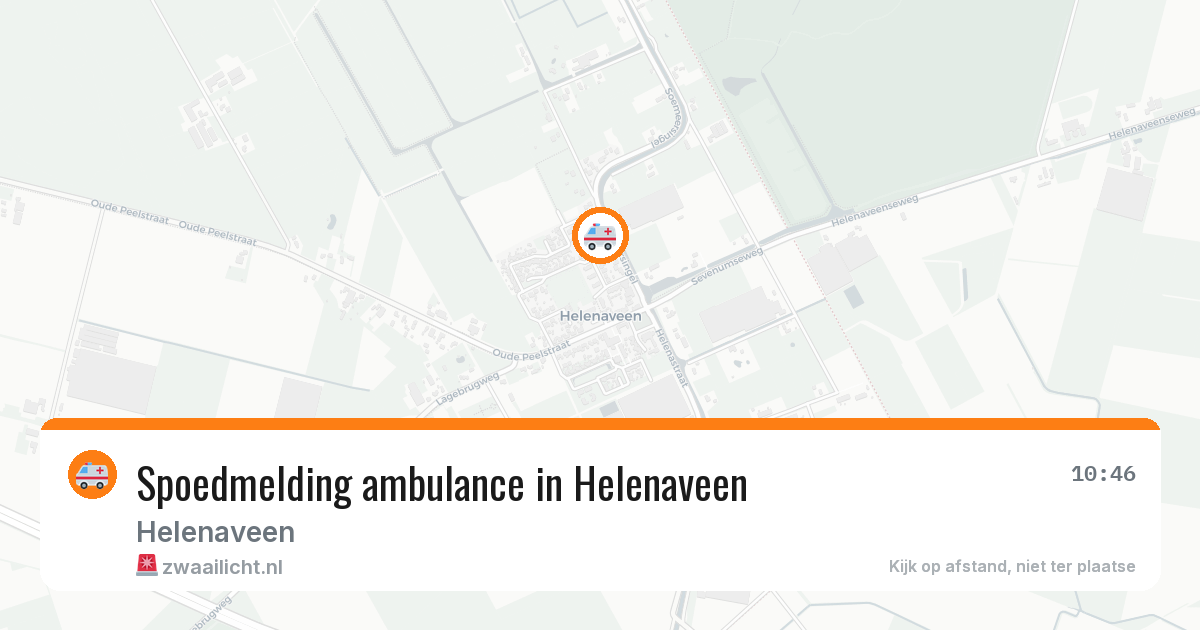 Spoedmelding ambulance in Helenaveen — 3 mei 2026