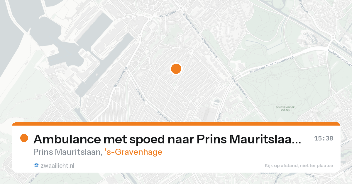 Ambulance met spoed naar Prins Mauritslaan in 's-Gravenhage — 30 jan 2026