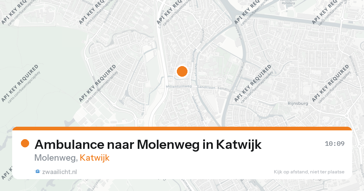 Ambulance naar Molenweg in Katwijk — 17 jul 2026