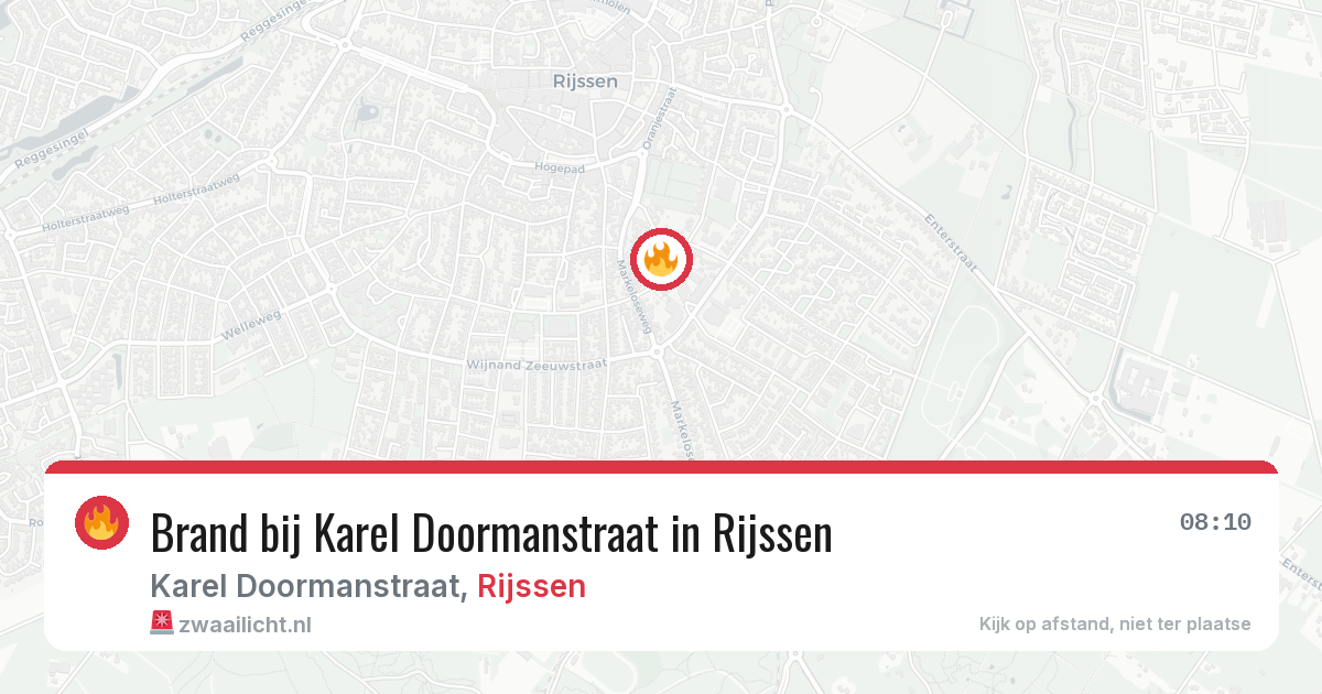 Brand bij Karel Doormanstraat in Rijssen — 2 jul 2026