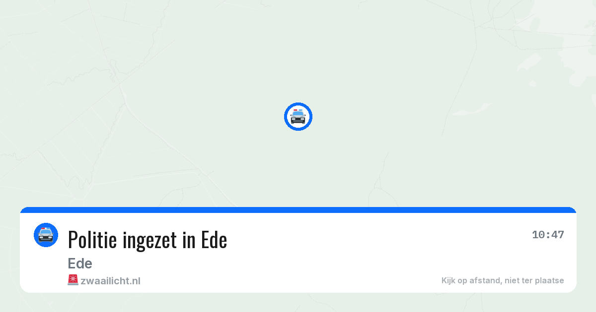 Politie ingezet in Ede — 28 feb 2026 | 🚨 Zwaailicht.nl