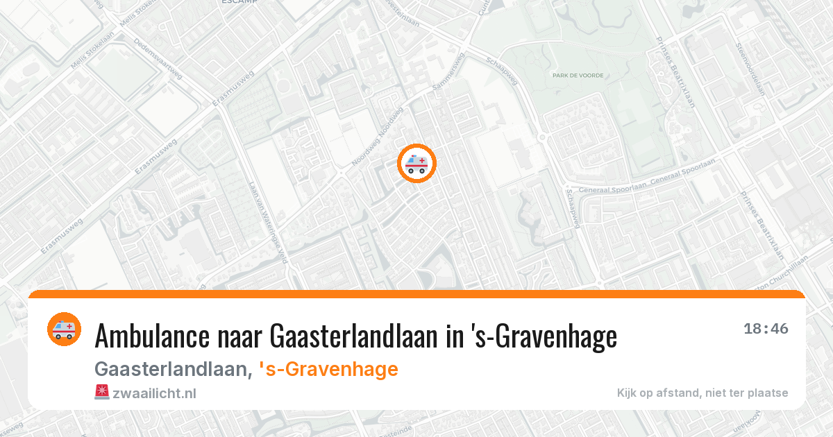 Ambulance naar Gaasterlandlaan in 's-Gravenhage — 5 aug 2026