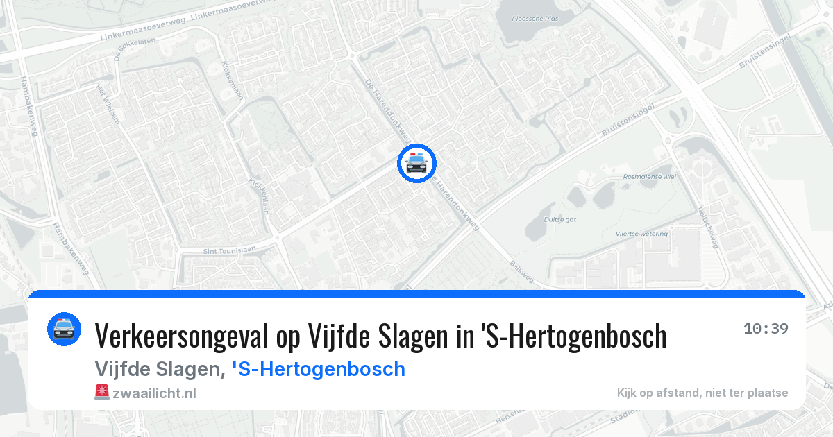Verkeersongeval op Vijfde Slagen in 'S-Hertogenbosch — 8 jul 2026