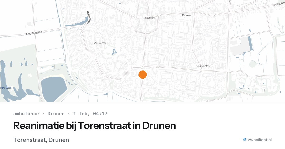 Reanimatie bij Torenstraat in Drunen — 1 feb 2026