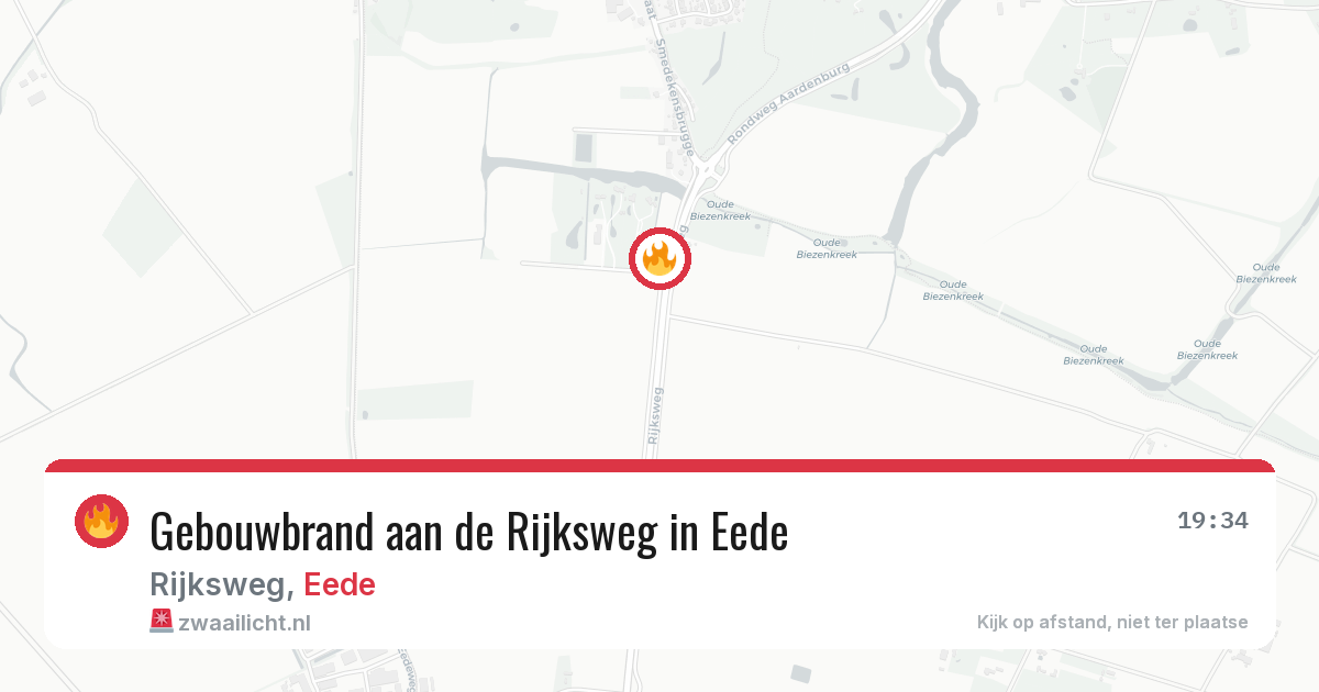 Gebouwbrand aan de Rijksweg in Eede — 23 feb 2026