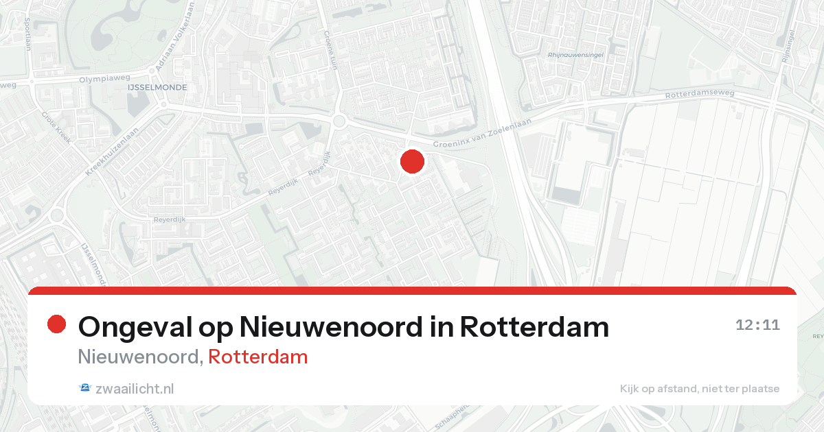 Ongeval op Nieuwenoord in Rotterdam — 31 jan 2026