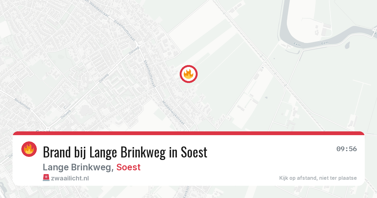 Brand bij Lange Brinkweg in Soest — 28 jun 2026