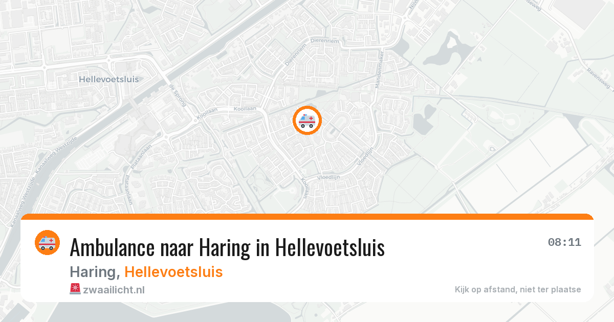 Ambulance naar Haring in Hellevoetsluis — 22 mei 2026