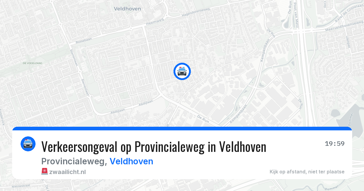 Verkeersongeval op Provincialeweg in Veldhoven — 12 apr 2026