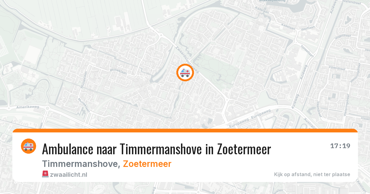 Ambulance naar Timmermanshove in Zoetermeer — 16 jun 2026