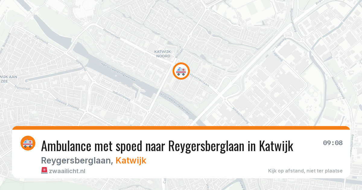 Ambulance met spoed naar Reygersberglaan in Katwijk — 15 jul 2026