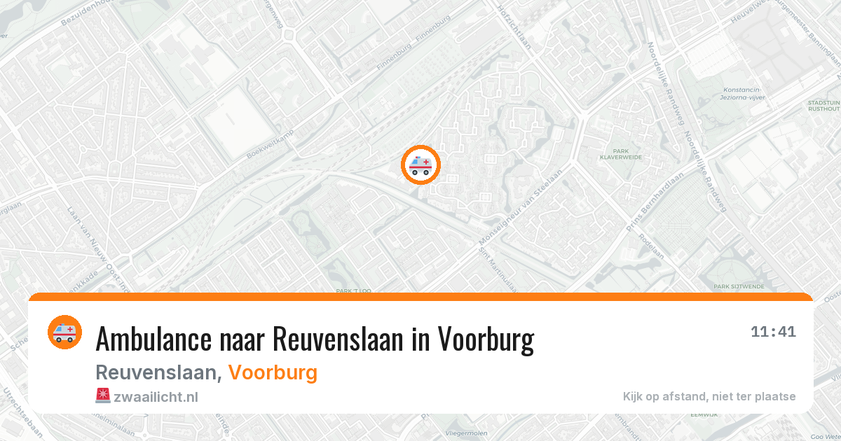 Ambulance naar Reuvenslaan in Voorburg — 10 mrt 2026