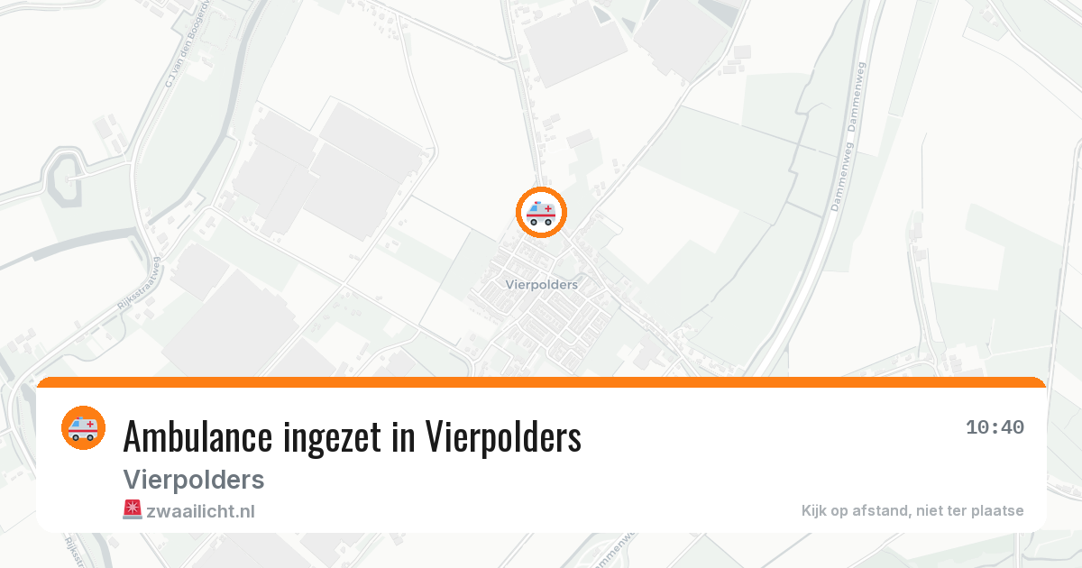 Ambulance ingezet in Vierpolders — 20 jun 2026