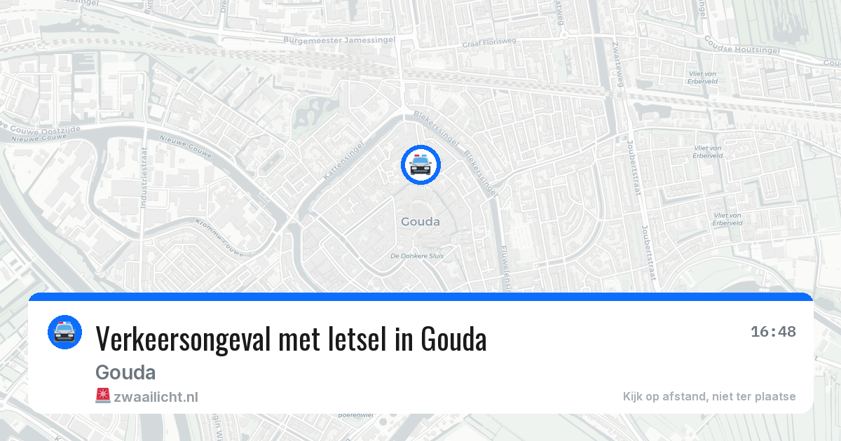 Verkeersongeval met letsel in Gouda — 2 jul 2026
