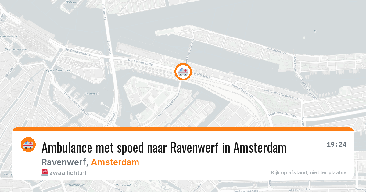 Ambulance met spoed naar Ravenwerf in Amsterdam — 5 jun 2026